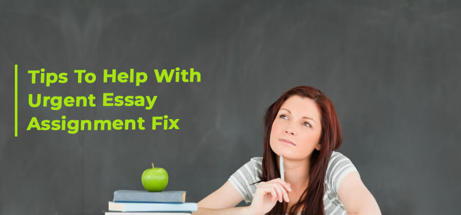 Tips To Help With Urgent Essay Assignment Fix